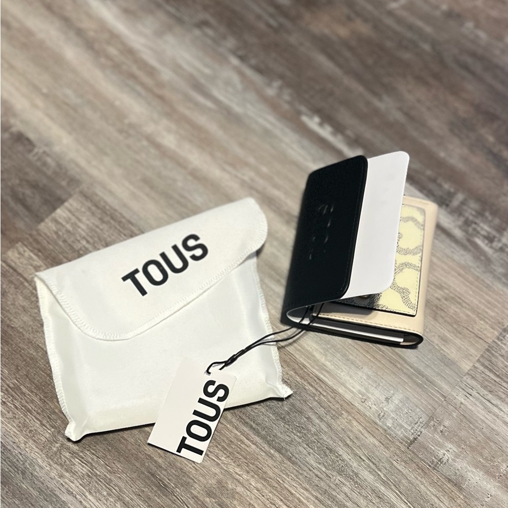 Tous Black and Cream Wallet